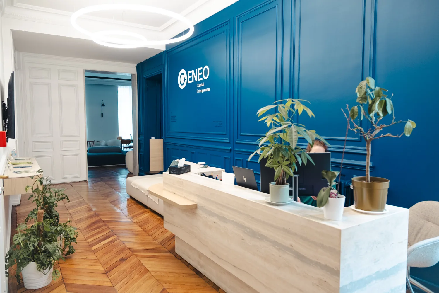 Hall d'entrée des bureaux de Geneo Capital
