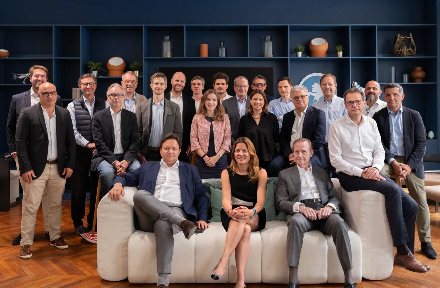 Les investisseurs de GENEO Capital Entrepreneur réunis dans le salon de ses bureaux