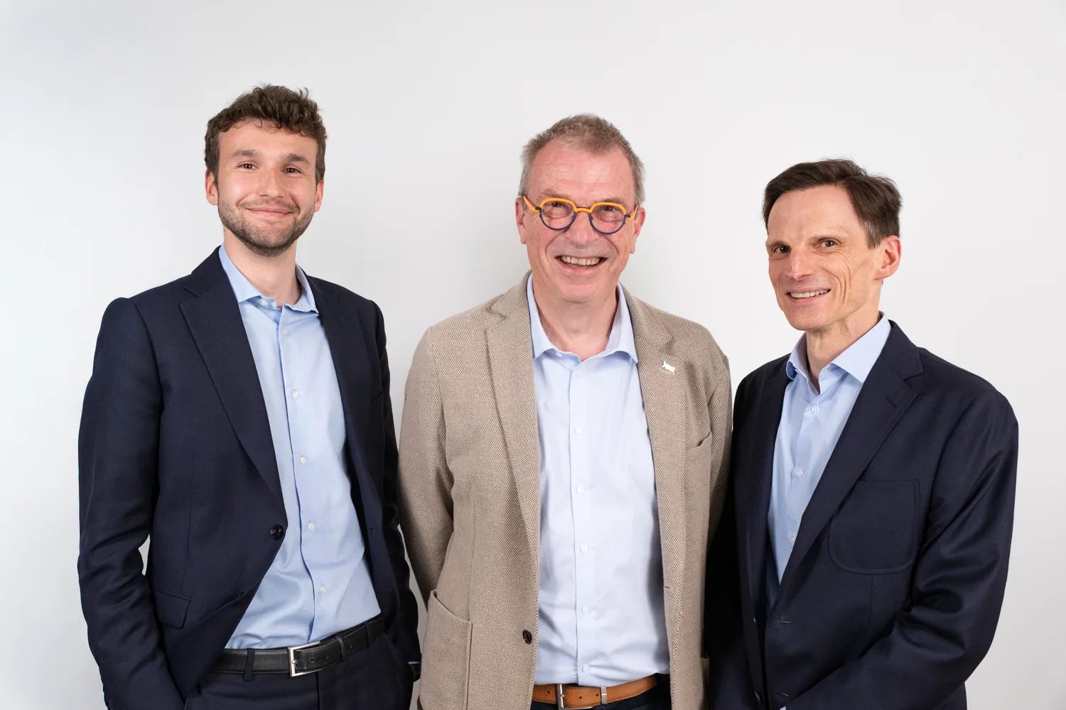 Portrait de groupe d'un investisseur de GENEO Capital Entrepreneur avec ses chargés d'investissement